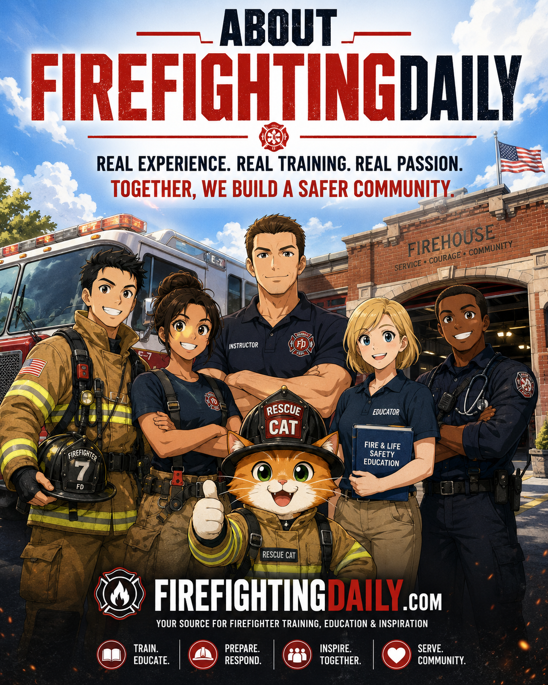 FirefightingDaily team illustration.