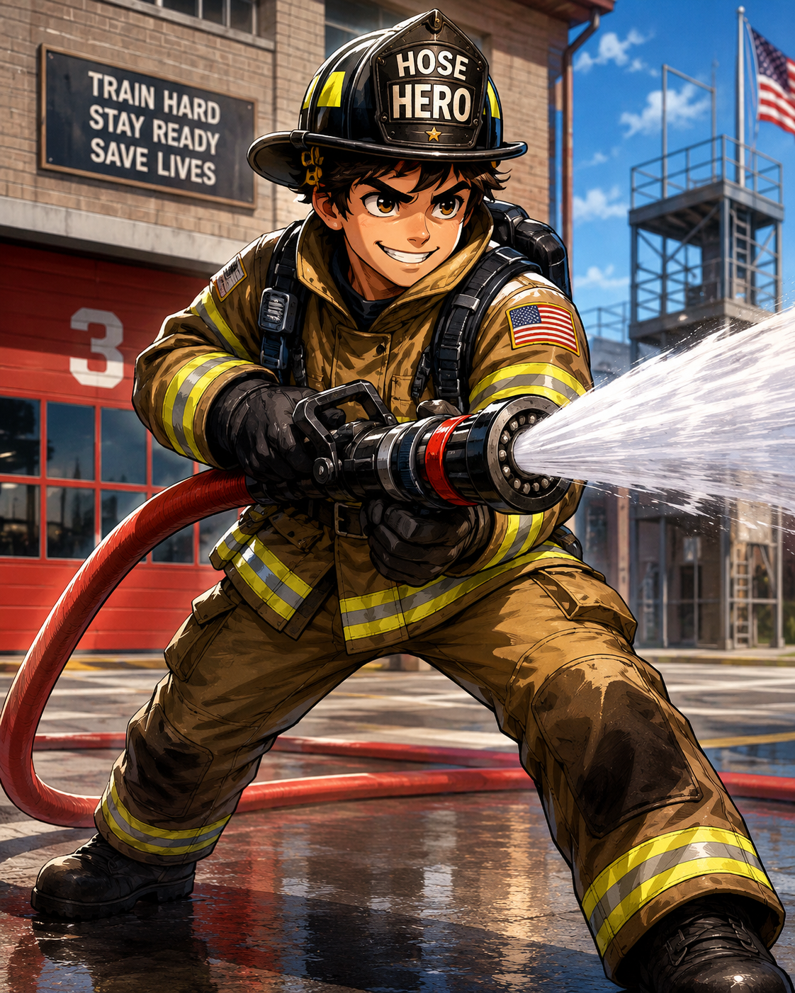 Hose Hero character portrait.