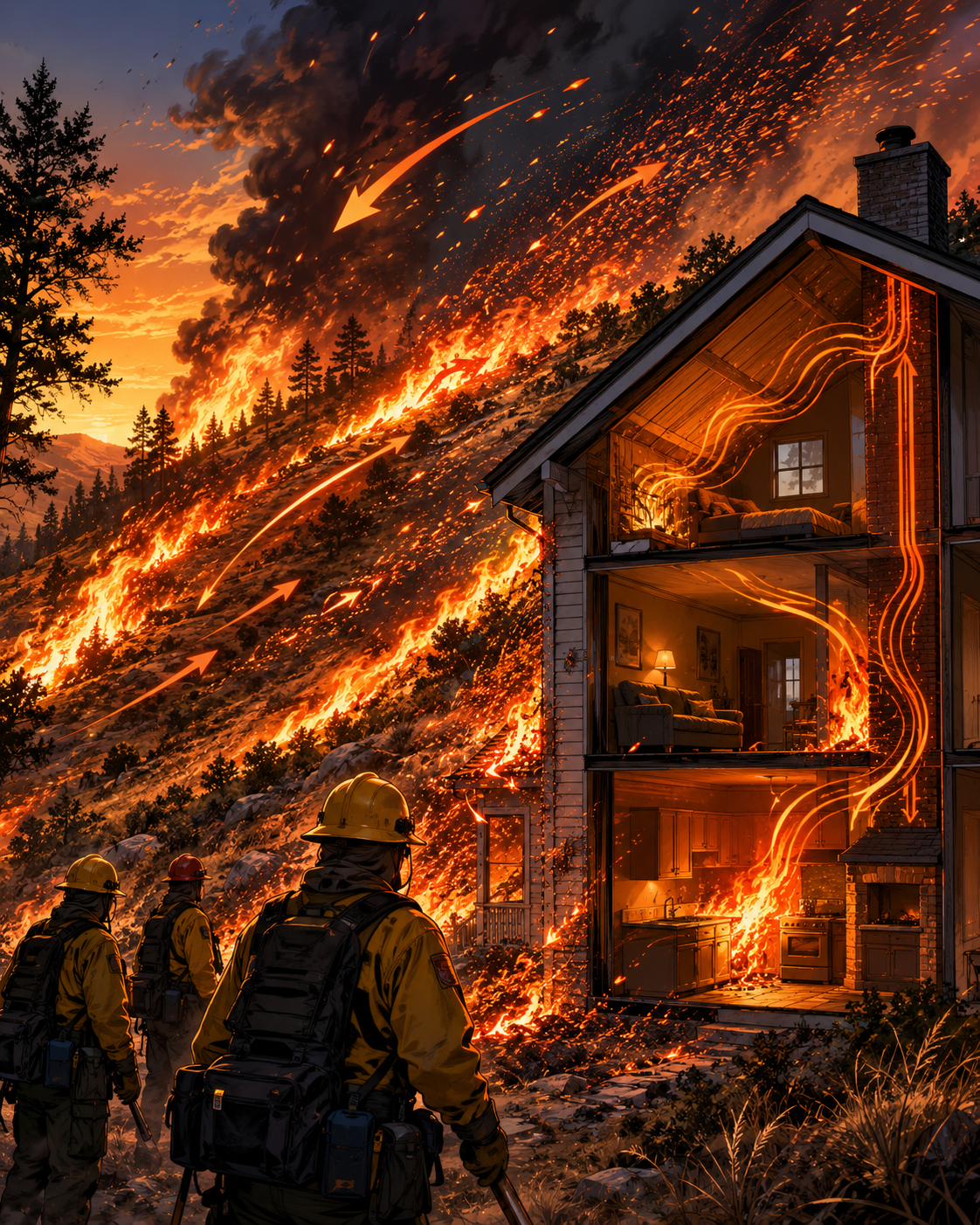 How fire spreads hero image.