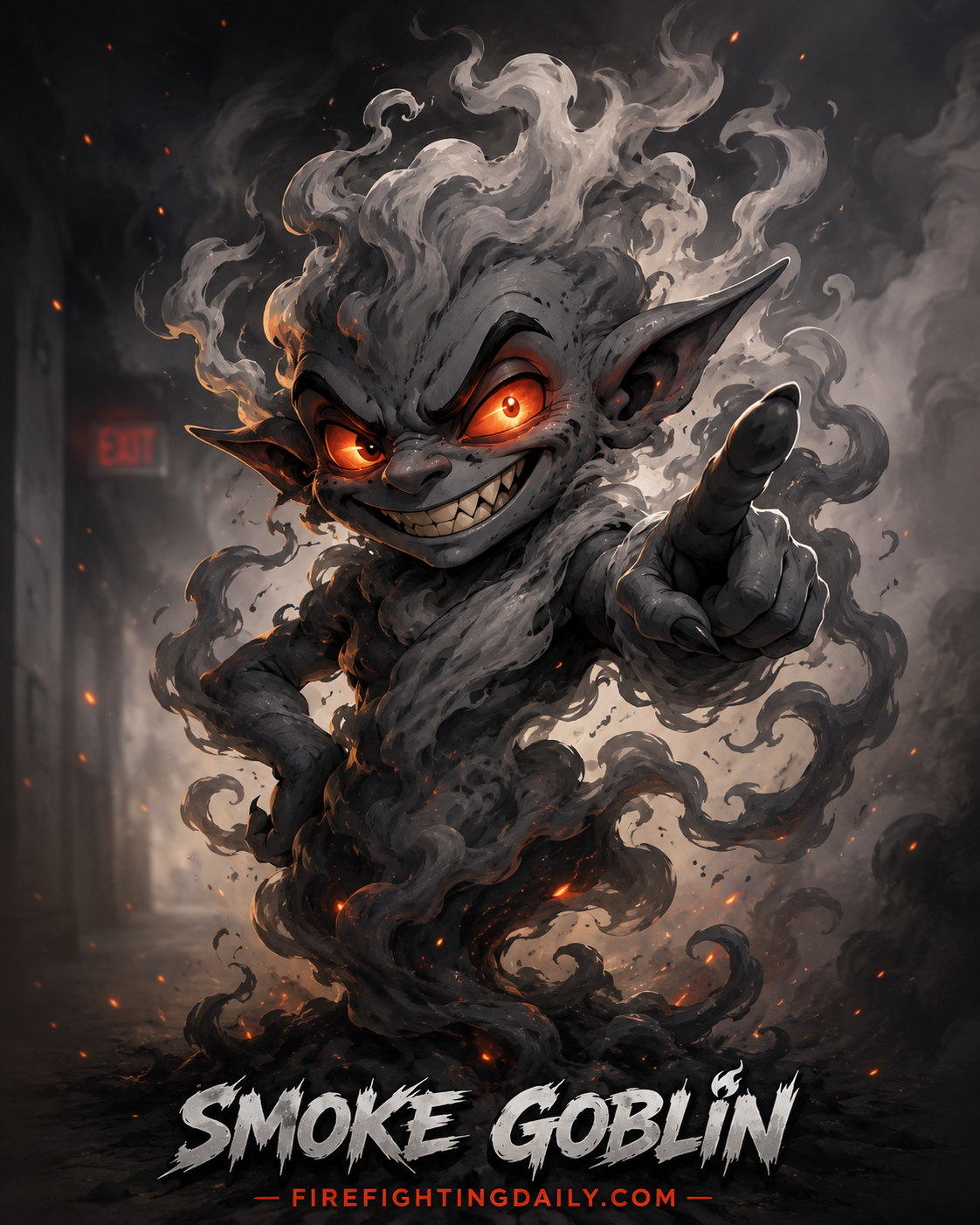 Smoke Goblin character portrait.